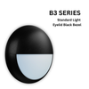 3CCT and 3 Wattage Selectable Bulkhead, IP65, Eyelid Black Bezel, B3 SERIES16