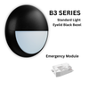 3CCT and 3 Wattage Selectable Bulkhead, IP65, Eyelid Black Bezel, B3 SERIES17