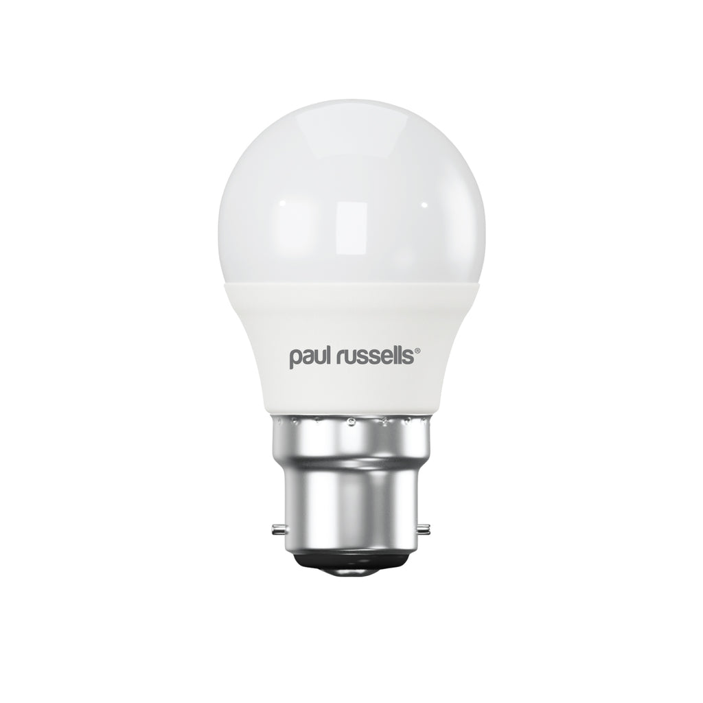 LED Golf Ball 4.9W=40W Warm White Bayonet Cap BC B22 Bulbs