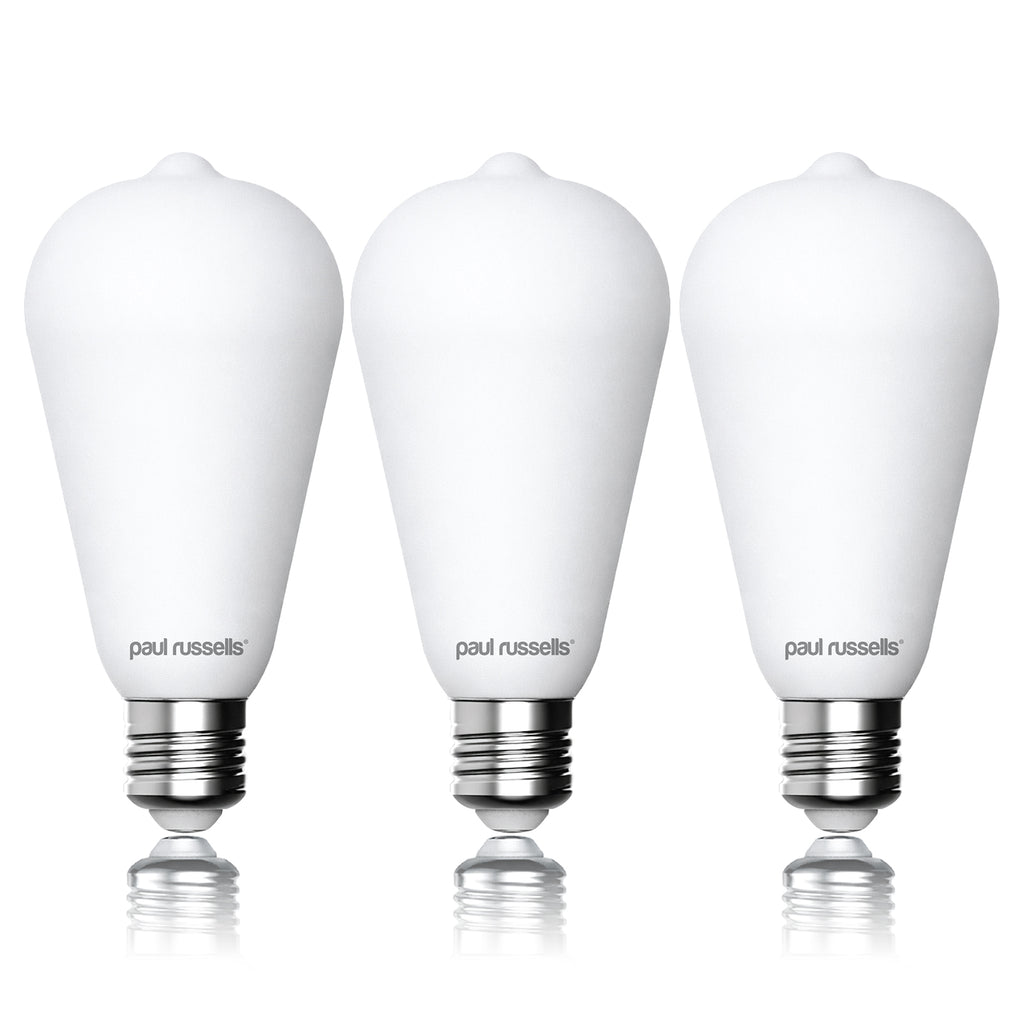 7.2W LED ST64, E27, 640lm, Dimmable, 2700K (3 Pack)