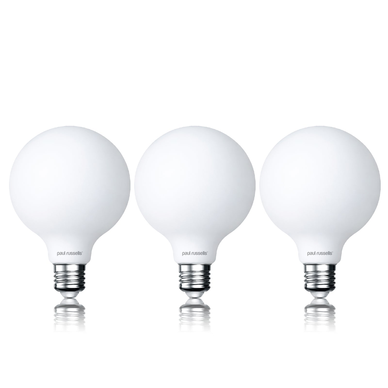 7.2W LED G95, E27, 640lm, Dimmable, 2700K (3 Pack)