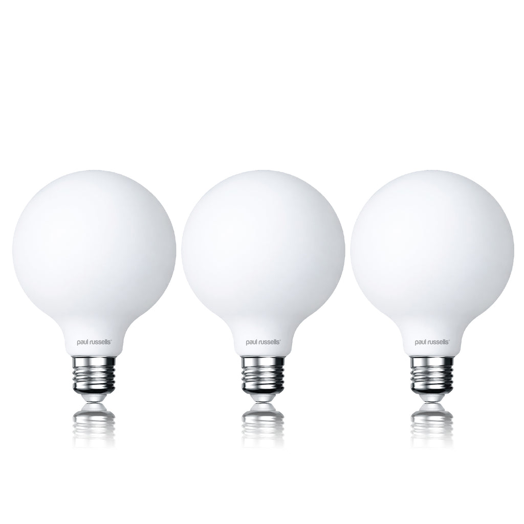 7.2W LED G95, E27, 640lm, Dimmable, 2700K (3 Pack)