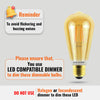 LED Dimmable Filament ST64 7W (60w), ES/E27, 725 Lumens, Extra Warm White(2200K), 240V2