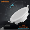 Paul Russells 4.8W LED Non Fire Rated Downlight Fixed, Warm White 3000K, IP65, Bezel White6