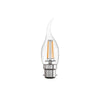 LED Filament Bent Tip Candle 4.5W=40W Warm White BC B22 Bayonet Cap Bulbs1
