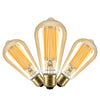 4.5W LED ST64, E27, 380lm, Dimmable, 2200K (3 Pack)2