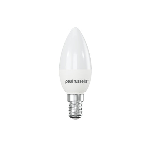 LED Dimmable Candle 5.5W=40W Warm White Edison Screw SES E14 Bulbs