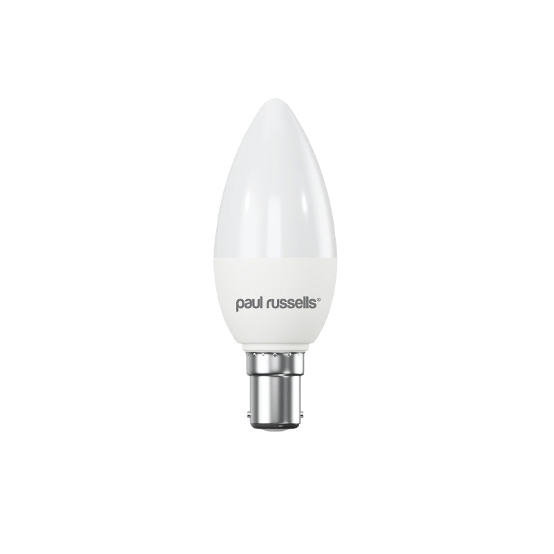 LED Dimmable Candle 5.5W=40W Cool White Small Bayonet Cap SBC B15 Bulbs