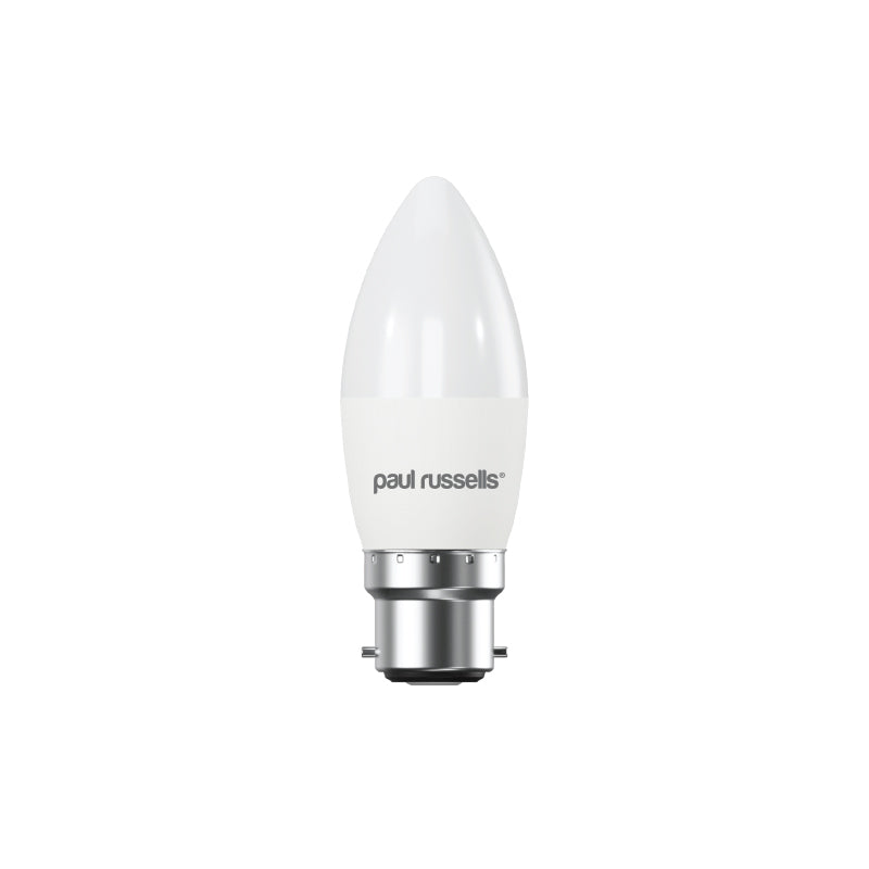 LED Dimmable Candle 5.5W=40W Day Light Bayonet Cap BC B22 Bulbs