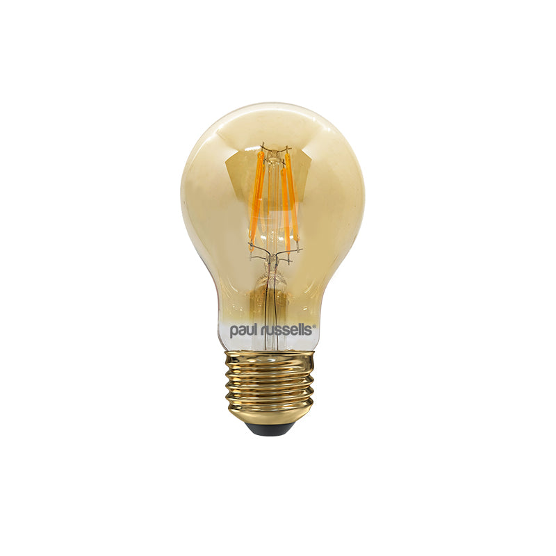 LED Filament GLS 4.5W=35W Extra Warm White Amber 2200K ES E27 Edison Screw Cap Bulbs