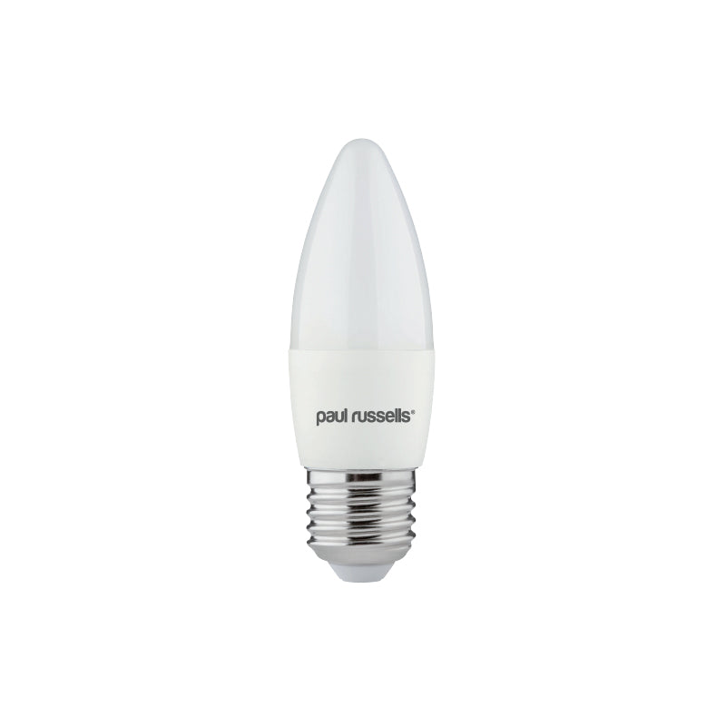 LED Candle 4.9W=40W Warm White Edison Screw ES E27 Bulbs