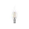 LED Filament Bent Tip Candle 4.5W=40W Warm White SBC B15 Bayonet Cap Bulbs1
