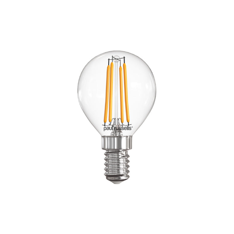 LED Filament GOLF 4.5W=40W Warm White SES E14 Small Edison Screw Cap Bulbs