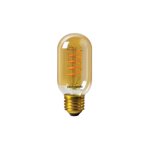 LED Filament Spiral T45 4W=25w Extra Warm White (AMBER) ES E27 Edison Screw Decorative Bulbs