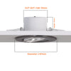 Paul Russells 6W LED Non Fire Rated Tiltable Downlight, Warm/Cool/Day White 3 Adjustable CCT, IP44, Brush Nickel Bezel3