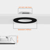 Paul Russells 4.8W LED Non Fire Rated Downlight Tiltable, Warm White 3000K, IP44, Bezel Black2