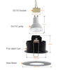 LED Fire Rated Downlights, IP65, Polished Chrome Bezel, Without Bulb5