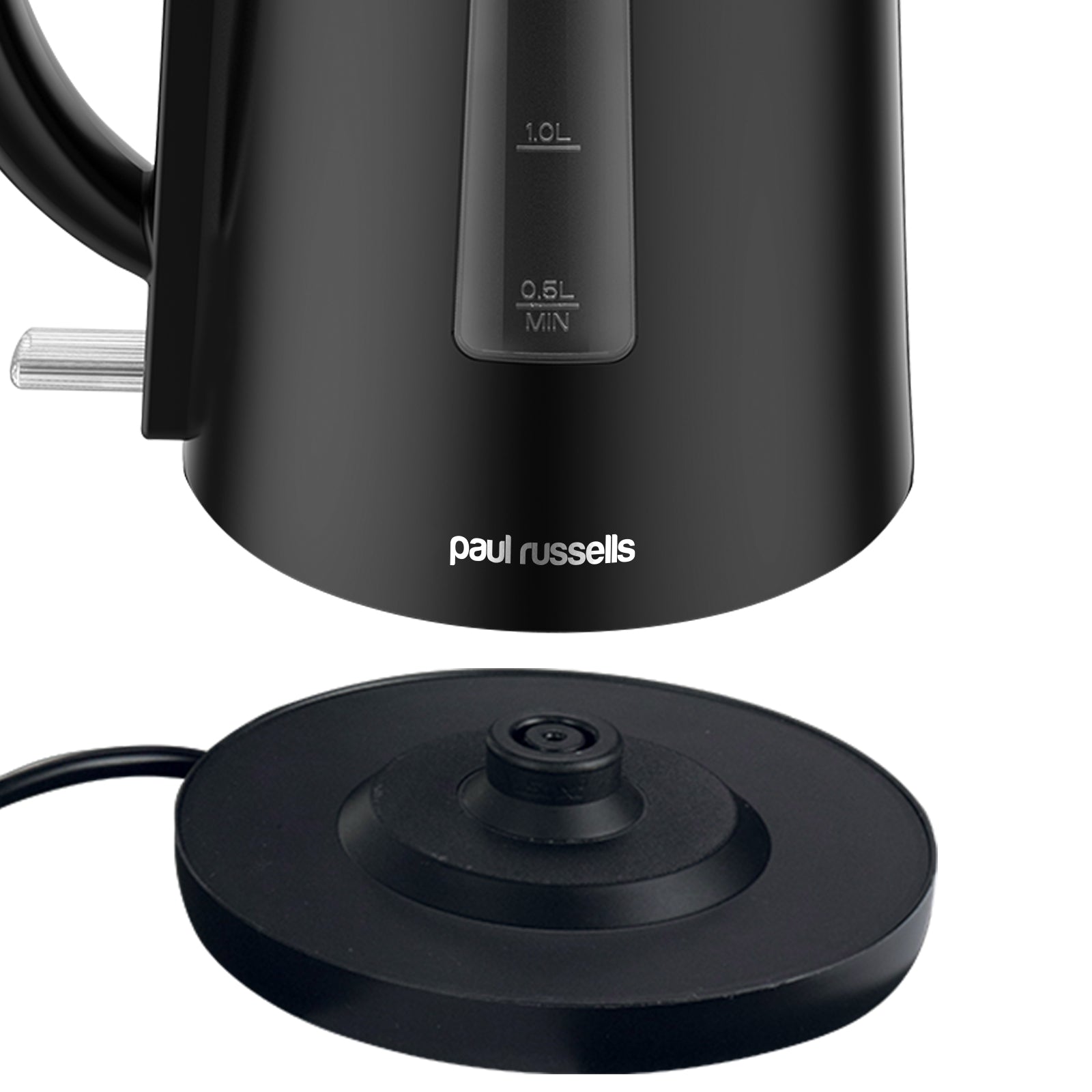 Paul Russells 3000W Cordless Electric Kettle - Ideal for Tea or Coffee Enthusiasts, 1.5L Capacity, Auto Shut Off, Transparent Water Window, 360° Swivel Base, Effortless Auto Lid Opening