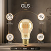 7W LED GLS, E27, 600lm, Dimmable, 2200K (3 Pack)2