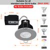 LED Fire Rated Downlights, IP20, Polished Chrome Bezel, Without Bulb2