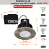 LED Fire Rated Downlights, IP20, Satin Nickel Bezel, Without Bulb2