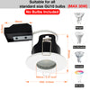 LED Fire Rated Downlights, IP65, White Bezel, Without Bulb3