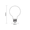 LED Filament Spiral G80 4W=25w Extra Warm White (AMBER) ES E27 Edison Screw Decorative Bulbs4
