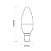LED Dimmable Candle 5.5W=40W Warm White Small Bayonet Cap SBC B15 Bulbs3