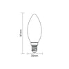 LED Filament Candle 4.5W=40W Warm White 2700K SES E14 Small Edison Screw Cap Bulbs4