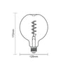 4W LED G125, E27, 250lm, Dimmable, 1800K10