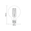 7W LED G95, E27, 600lm, Dimmable, 2200K (3 Pack)17