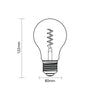 LED Dimmable Filament Spiral GLS, 4W=25w ES/E27 AM Extra Warm White 1800K Decorative Bulb7
