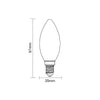 LED Filament Candle 4.5W=35W Extra Warm White Amber 2200K SES E14 Small Edison Screw Bulbs3