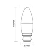 LED Dimmable Candle 5.5W=40W Day Light Bayonet Cap BC B22 Bulbs3
