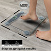 Digital Bathroom Scales, Body Weight, Weighing Scale, 150KG Wide Platform, Transparent Glass Grey2