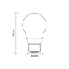 LED Filament GOLF 4.5W=40W Warm White 2700K BC B22 Bayonet Cap Bulbs4