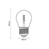 LED Dimmable Filament Spiral Golf, 2.5W=15w SES/E14 AM Extra Warm White 1800K Decorative Bulbs7