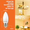 LED Candle 4.9W=40W Warm White Edison Screw ES E27 Bulbs2