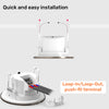 Paul Russells 4.8W LED Non Fire Rated Tiltable Downlight, Warm/Cool/Day White 3 Adjustable CCT, IP44, Brush Nickel Bezel9