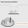 Paul Russells 4.8W LED Non Fire Rated Downlight Tiltable, Warm White 3000K, IP44, Bezel Black7