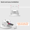 Paul Russells 6W LED Non Fire Rated Tiltable Downlight, Warm/Cool/Day White 3 Adjustable CCT, IP44, White Bezel7