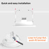 Paul Russells 4.8W LED Non Fire Rated Downlight Fixed, Warm White 3000K, IP65, Bezel White8