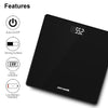 Digital Glass Electronic Scale 150KG Body Weight Weighing Scale with Compact Design Black2