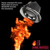 Paul Russells 6W LED Fire Rated Downlight, Dimmable Warm/Cool/Day White 3 Adjustable CCT, IP65, Brush Nickel Bezel3