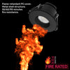 Paul Russells 6W LED Fire Rated Downlight, Dimmable Warm/Cool/Day White 3 Adjustable CCT, IP65, Black Bezel3