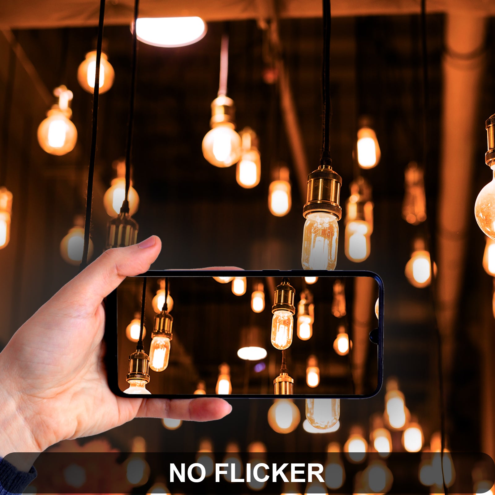 LED Filament T45 4.5W=35W Amber ES E27 Edison Screw Cap Bulb