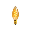 LED Filament Spiral Candle 2.5W=15w Extra Warm White (AMBER) SES E14 Small Edison Screw Decorative Bulbs2