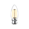 LED Filament Candle 2.5W=25W Warm White 2700K BC B22 Bayonet Cap Bulbs2