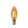 LED Filament Candle 4.5W=35W Extra warm White Amber 2200K SBC B15 Small Bayonet Cap Bulbs2