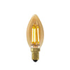 LED Filament Candle 4.5W=35W Extra Warm White Amber 2200K SES E14 Small Edison Screw Bulbs2